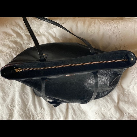 COACH PEBBLED LEATHER TOTE - BLACK - Picture 11 of 13